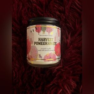 Single wick candle from bath and body works scent Harvest Pomegranate
